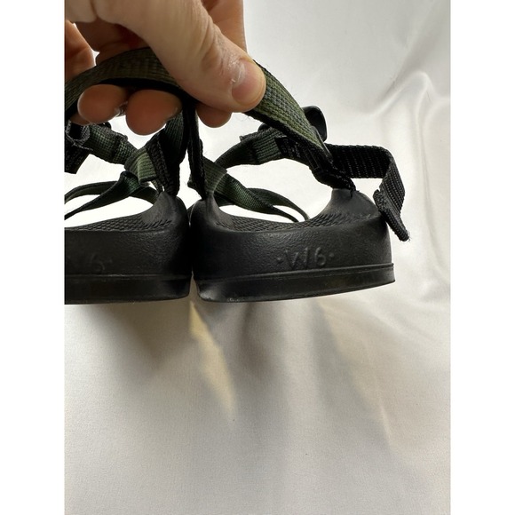 Chaco Z Cloud Women's 6 Black Green Hiking Outdoor Adjustable Water Lake Sandals - Picture 5 of 5
